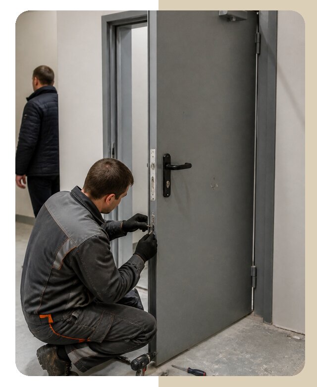 Ремонт противопожарной двери в Железногорске по цене 6644 р. | ДвериЛегко-Жлк